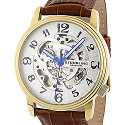 Stuhrling Original Men's 'Othello' Skeleton Automatic Watch