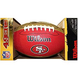 Wilsons NFL San Francisco 49ers PeeWee Football