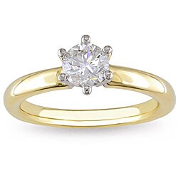 18k Gold 1ct TDW Diamond Solitaire Engagement Ring (H-I, I1-I2)