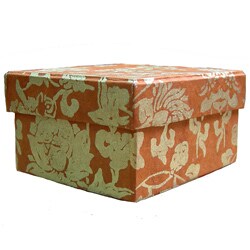 Paper Mustard Floral Gift Box (Nepal)
