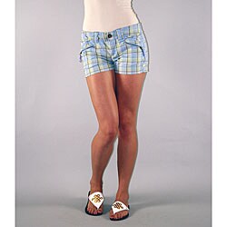 Institute Liberal Women's Blue Plaid Shorts
