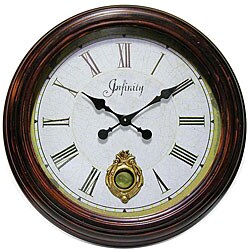The Laurel Internal Pendulum Metal Wall Clock
