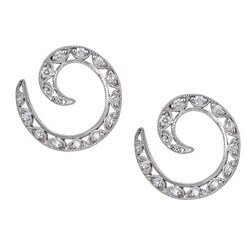 Tacori 18k White Gold 2/5ct TDW Diamond Earrings (G, VS1-VS2)