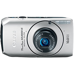 Canon PowerShot SD4000IS 10MP Silver Digital Camera