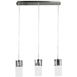 Cylinder 3-light Chrome Pendant