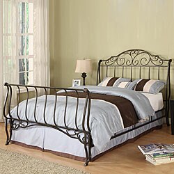 Camelia Full-size Metal Sleigh Bed