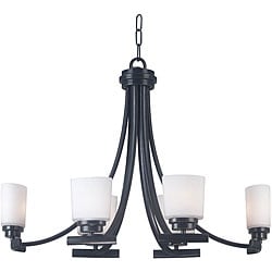 Bow 6-light Bronze Chandelier