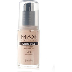 Max Factor 1-oz Color Genius #420 Foundation (Pack of 4)