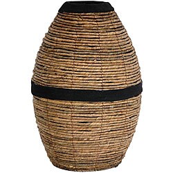 Banana Leaf 17-inch Woven Flower Pot (China)