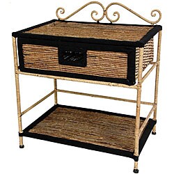 Banana Leaf 24-inch Woven Nightstand (China)