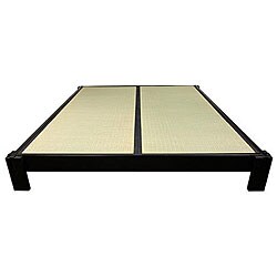 Mahogany Black Twin Tatami Platform Bed (China)
