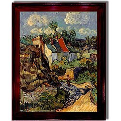 Vincent van Gogh 'Houses at Auvers' Framed Canvas Art