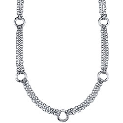 Stainless Steel High Polish Multi-strand Necklace