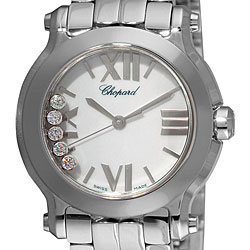 Chopard 278509-3002 Women's 'Happy Sport' Stainless Diamond Watch