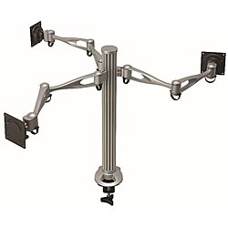 Cotytech DM-31A2 Dual-arm 3-monitor Desk Mount