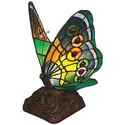 Tiffany-style Butterfly Accent Lamp