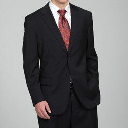 Luca Bertoni Men's Navy Two-button Wool Suit