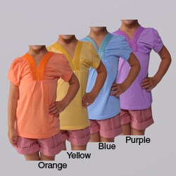 Everyday by Journee Girl's V-Neck Top