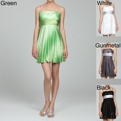 Jump Apparel Junior's Pleated Bubble Dress