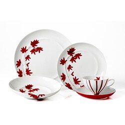 Mikasa Pure Red 5-piece Dinnerware Set