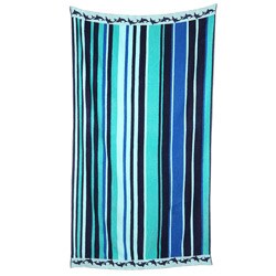 Dolphin Stripe Velour Beach Towels (Set of 2)