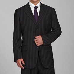 Eddie Domani Men's Pinstripe Suit