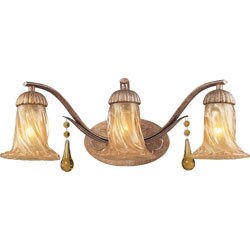 Indoor 3-light Bronze Vanity Fixture
