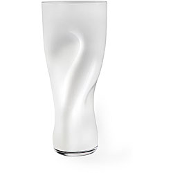 Orrefors White Squeeze Vase