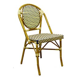 Warehouse of Tiffany Blue Rattan Chairs (Set of 20)