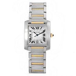 Cartier Men's Tank Francaise 18k Gold and Stainless Steel Watch