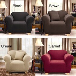 Sure Fit Stretch Greek Key Chair Slipcover