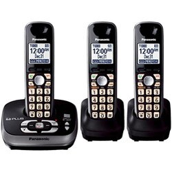 KX-TG4033B Expandable Digital Cordless Phone w/ 3 Handsets (Refurbished)