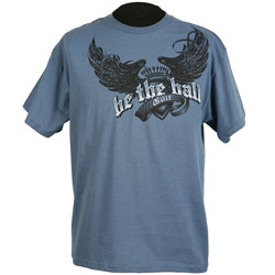 Be the Ball Men's Blue Wing Golf T-shirt