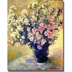 Claude Monet 'Vase of Flowers' Canvas Art
