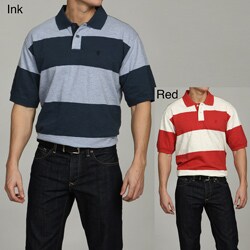 Izod Men's Vintage Label Stripe Polo