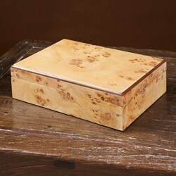 Natural Burl Wood Jewelry Box