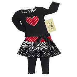 JoJo Designs Girls' 2-piece Polka Dot Set