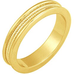 14k Gold Overlay Men's Band