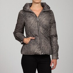 Via Spiga Women's Animal Print Down Jacket