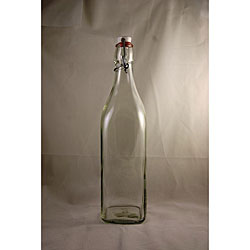 Clear Glass Swing Bottles with Ball Style Clamp Lid (Pack of 4)