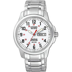 Citizen Men's Eco-Drive RailRoad Stainless Steel Watch