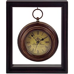 Handcrafted Argento Wall Clock In Frame