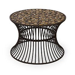 Handcrafted Ningbo Metal Flat Rock Top Table
