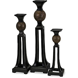 Set of 3 Venice Caesar Candle Holders
