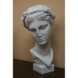 White Bonded Marble 14-inch Thalia Museum Replica Head