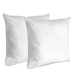 Sleepline Deluxe Euro Square Feather Pillows (Set of 2)