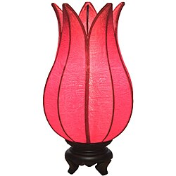 Silk Baby Flowering Lotus Solar Table Lamp (Vietnam)