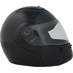 DOT Modular Full Face Black Motorcycle Helmet