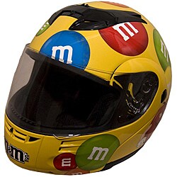 DOT Modular Full Face Yellow M&M Motorcyle Helmet
