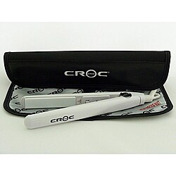 Croc Baby 0.625-inches Dual-voltage White Mini Flat Iron